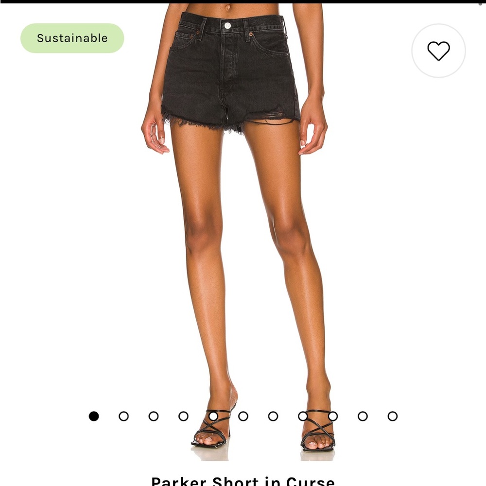 AGOLDE Parker Shorts in Black size 26